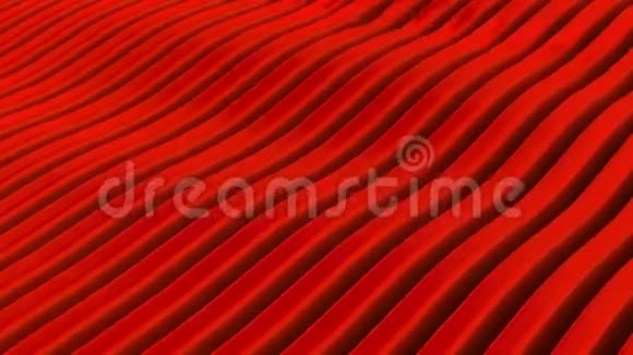 红色波浪的动画背景图案循环视频的预览图