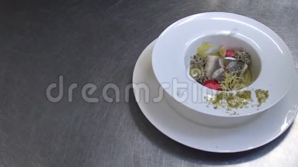 美食餐厅美食饮食美食鱼餐视频的预览图
