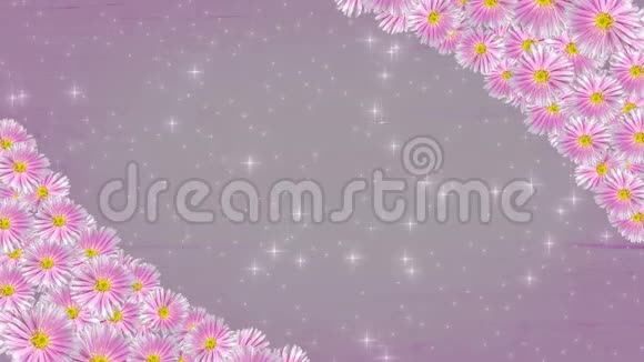 紫罗兰花架背景无缝环视频的预览图