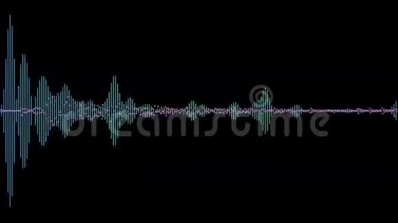 计算机生成的波形音频频谱均衡器条视频的预览图