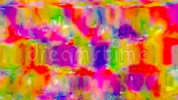 五颜六色的果冻循环动画视频的预览图