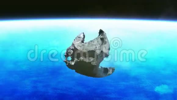 燃烧陨石坠落地球视频的预览图
