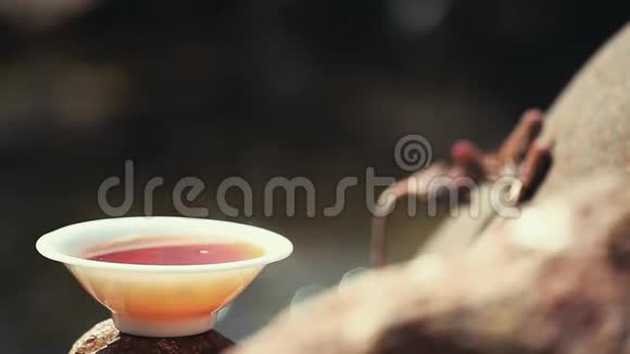 黑中国茶润河镜头视频的预览图