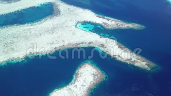 RajaAmpat珊瑚礁鸟瞰图视频的预览图