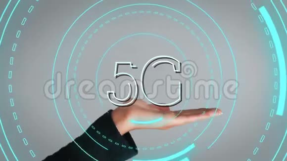 5G显示在一个圆圈里视频的预览图