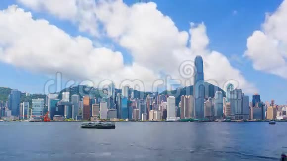 香港维多利亚港白天视频的预览图