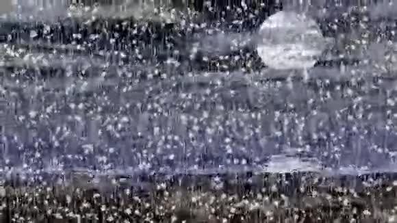 暴雪景观无缝循环视频视频的预览图