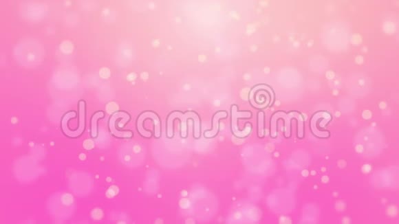 浪漫的粉红色发光背景视频的预览图