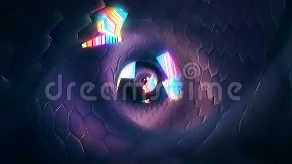 抽象幻想隧道可循环使用视频的预览图