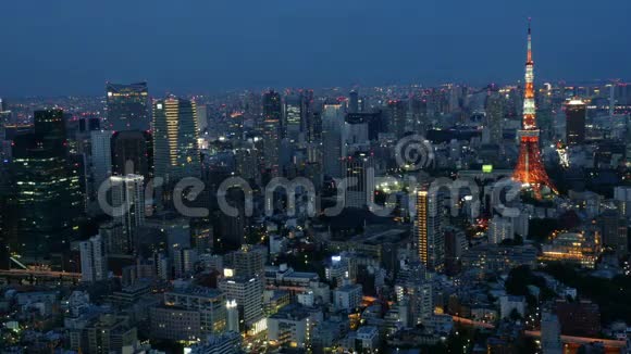 东京天空之夜视频的预览图