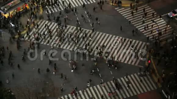 城市行人交通Shibuya东京视频的预览图