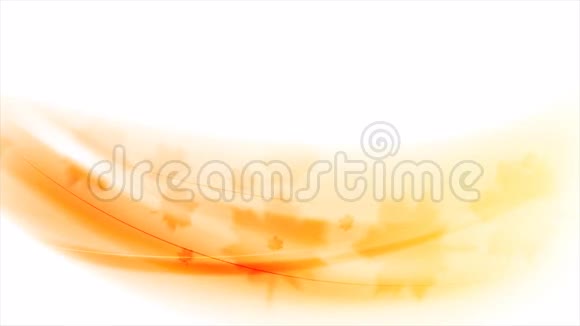 秋天的树叶橙色秋天的视频动画视频的预览图