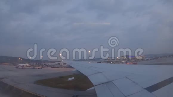 飞机飞机飞机航空天际线运输视频的预览图