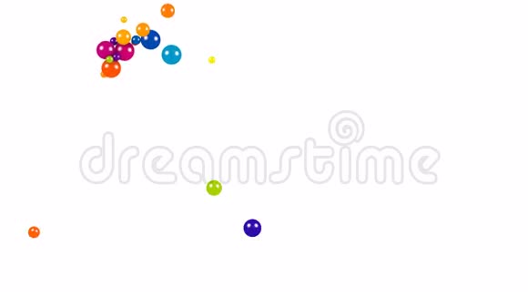 70号是白色背景上的彩色球视频的预览图