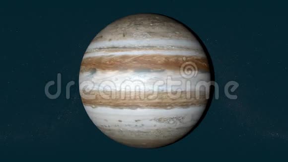 木星旋转行星太阳系太空视频的预览图