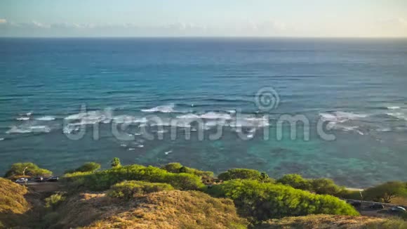 海滩时间流逝海岸线视频的预览图