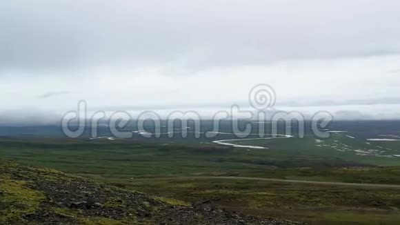 美丽的冰岛自然火山景观视频的预览图