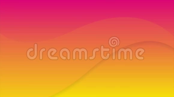 粉色和橙色抽象的流动波浪视频动画视频的预览图