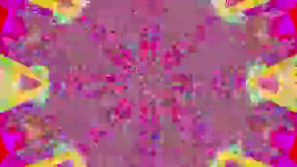 抽象万花筒未来派网络朋克彩虹背景视频的预览图