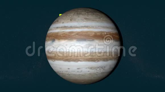木星旋转行星太阳系太空视频的预览图