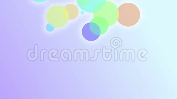 圣诞节背景上彩色环形粒子视频的预览图