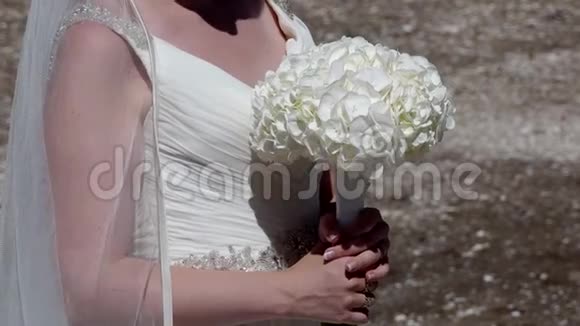 新娘和新郎婚礼上的新娘派对视频的预览图
