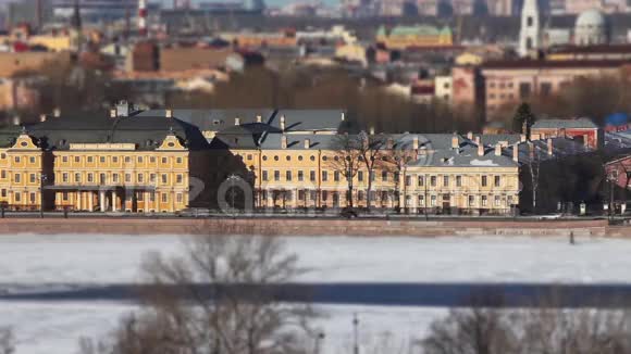 圣彼得堡的鸟瞰图视频的预览图