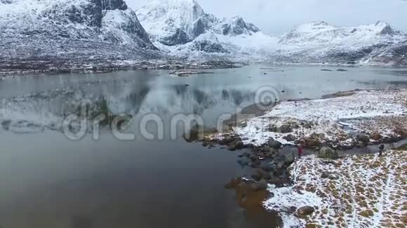 挪威洛福滕的冬季景观视频的预览图