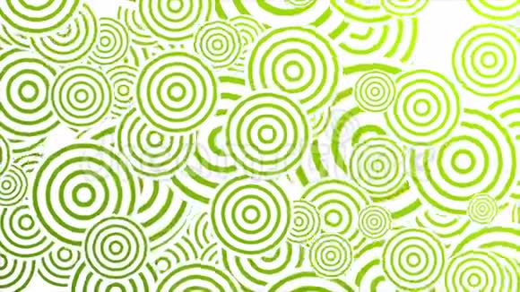 亮绿色复古圆圈抽象运动设计视频的预览图