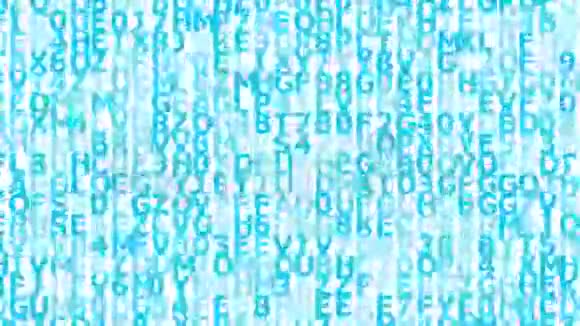 蓝色背景的动画符号视频的预览图