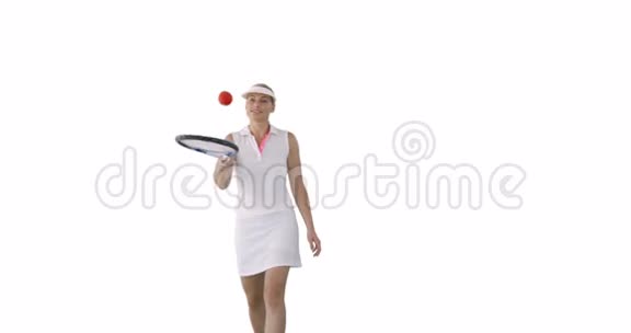 女运动员正在打网球视频的预览图
