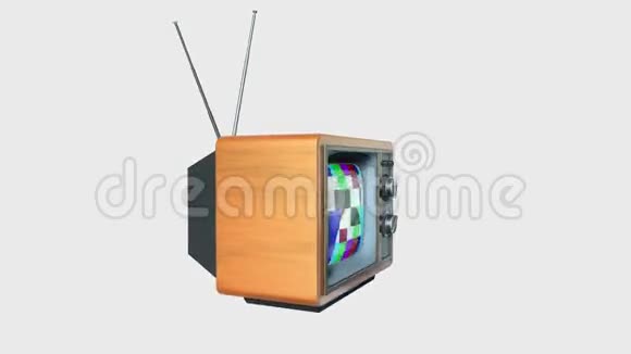 旧电视在白色背景下结晶成一台新电视只有屏幕的Alpha库存录像视频的预览图