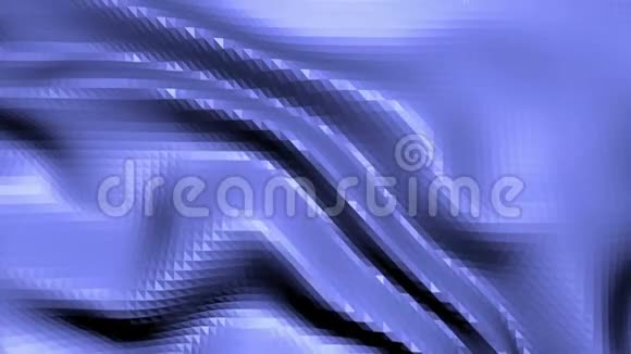 蓝色低聚波面作为数学环境蓝色多边形几何振动环境或脉动背景视频的预览图