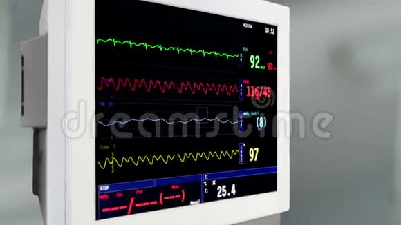 重症监护室心电监护仪视频的预览图