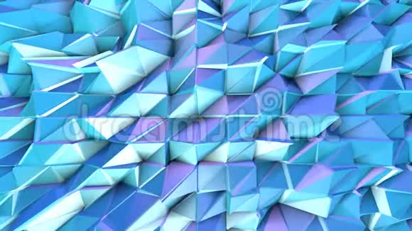 摘要简单蓝紫低聚三维表面作为技术背景软几何低聚运动背景视频的预览图