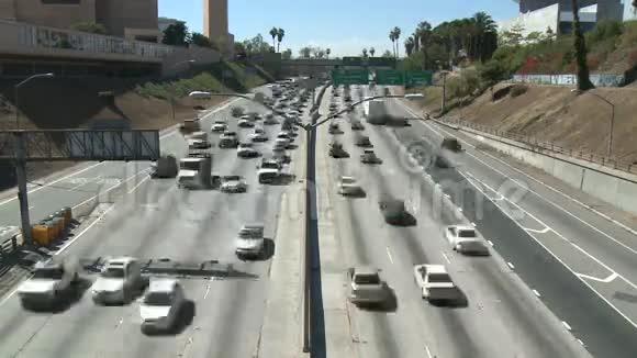 洛杉矶市高速公路交通视频的预览图