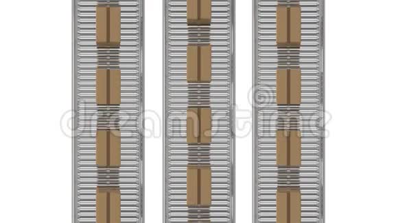 传送带上的包裹视频的预览图