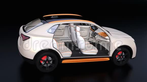电动自动驾驶SUV车型内饰设计视频的预览图