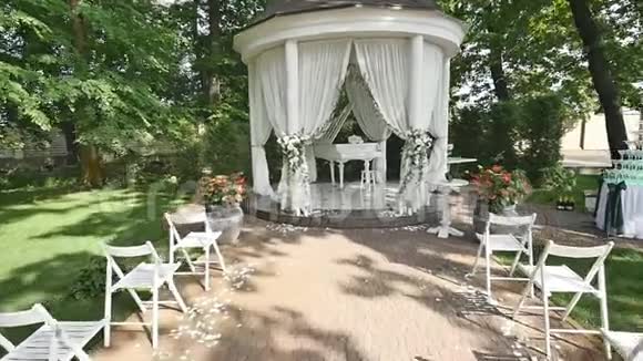 婚礼的豪华装饰视频的预览图