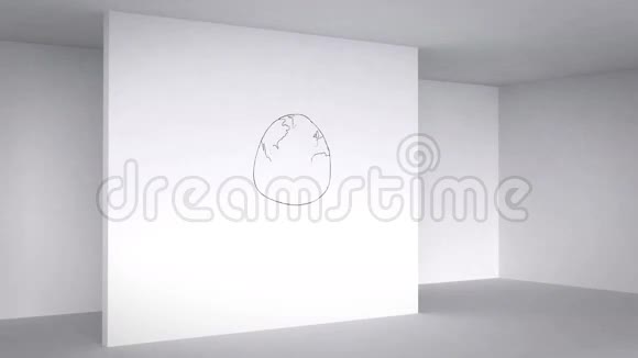 彩色动画显示3d室的业务计划视频的预览图