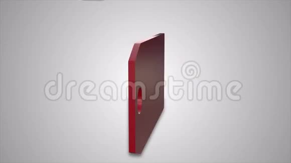 红色标签销售三维CGI文字动画视频的预览图