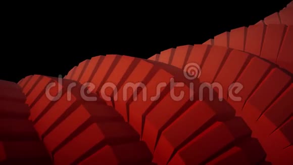 蛇虫脊椎像3齿轮转动机构无缝环抽象动画背景新品质缤纷酷视频的预览图