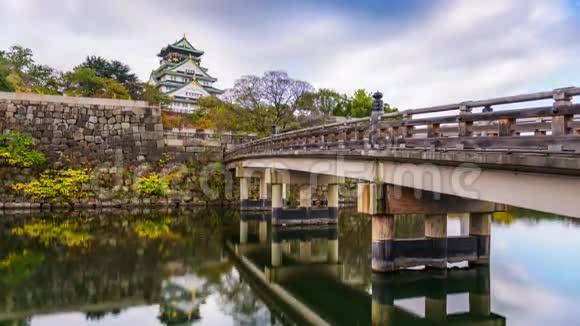 大阪城堡天际线视频的预览图