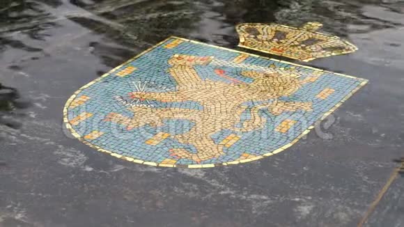 俄罗斯诺夫哥罗德的汉萨喷泉视频的预览图