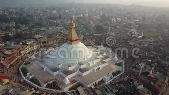 尼泊尔加德满都StupaBodhnath2017年10月26日视频的预览图