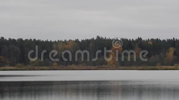 秋天湖上的风景视频的预览图