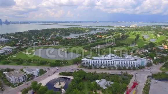 空中场景迈阿密海滩视频的预览图