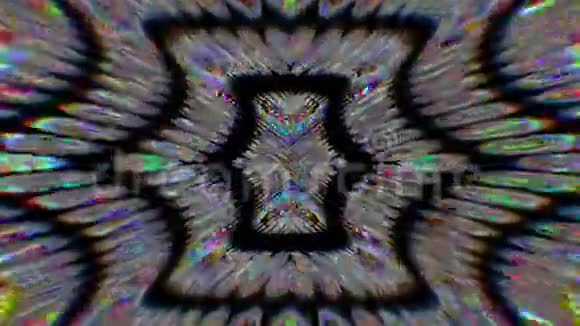 几何三角形抽象运动黑色背景视频的预览图