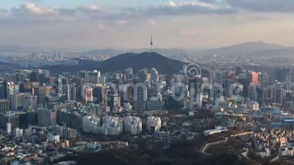 韩国首尔市天际线的时间间隔视频的预览图