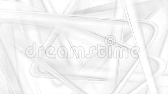 抽象灰色和白色三角形技术视频动画视频的预览图